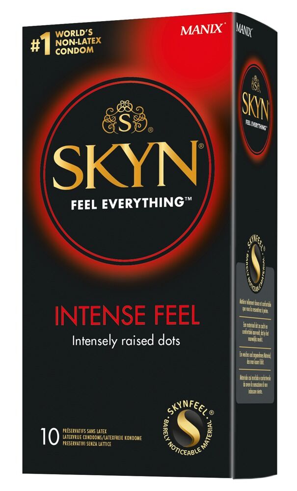 SKYN Intense Feel - Preservativi senza Lattice con Rilievi - 10 pezzi