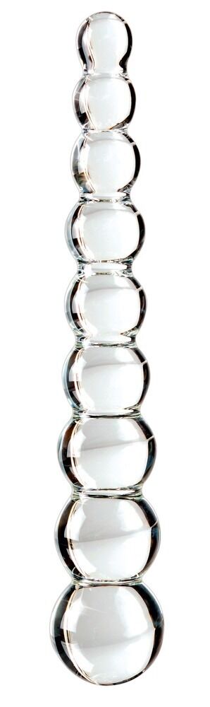Icicles No. 2 - Dildo in Vetro Soffiato con 9 Sfere