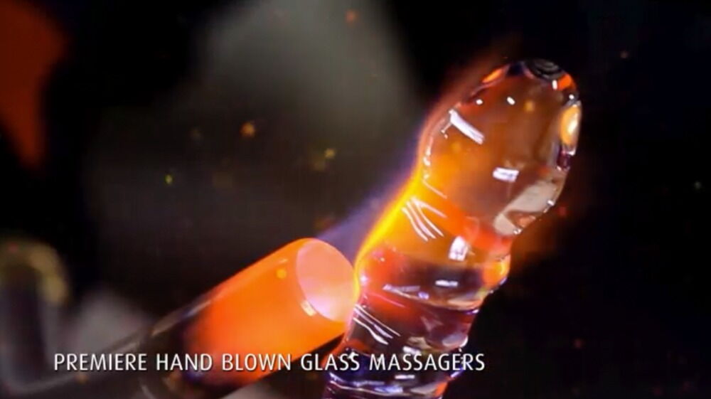 Icicles No. 2 - Dildo in Vetro Soffiato con 9 Sfere