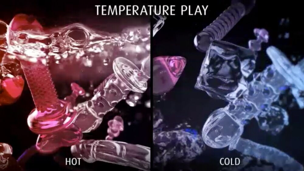 Icicles No. 2 - Dildo in Vetro Soffiato con 9 Sfere
