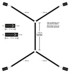 Bad Kitty Bed Shackles - Set di Contenzione da Letto 5 Pezzi