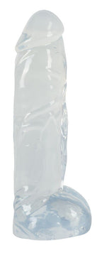 Crystal Big Dong - Transparenter Dildo mit Hoden