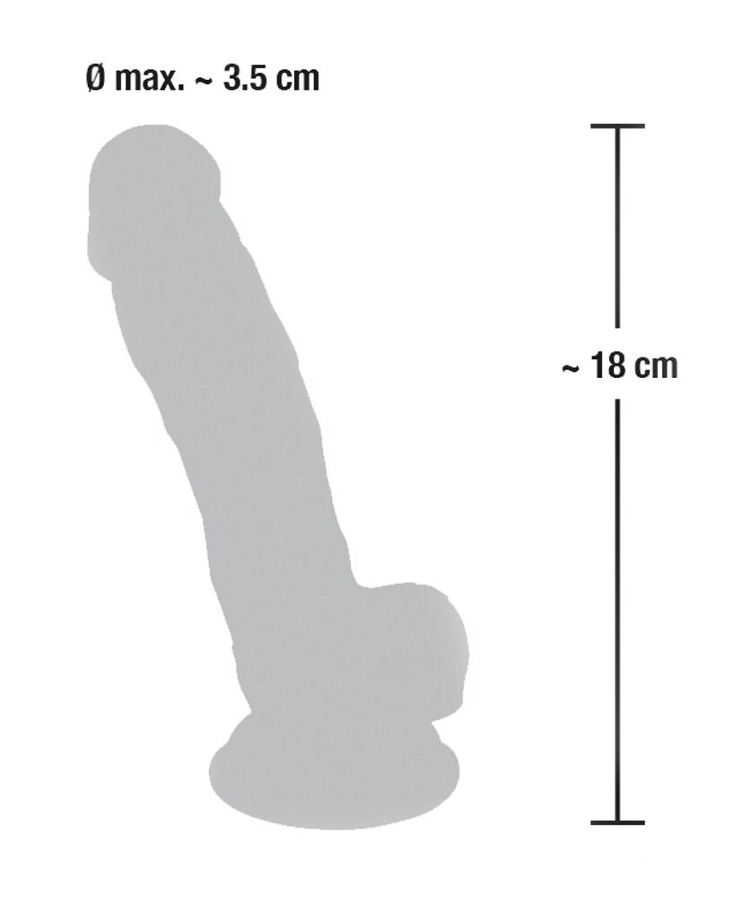 Medical Silicone Dildo - Dildo Realistico in Silicone con Ventosa