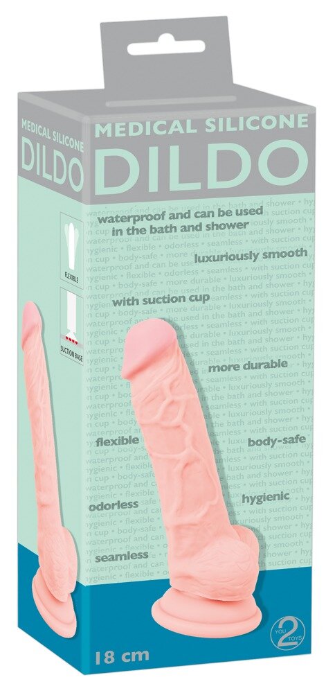 Medical Silicone Dildo - Dildo Realistico in Silicone con Ventosa