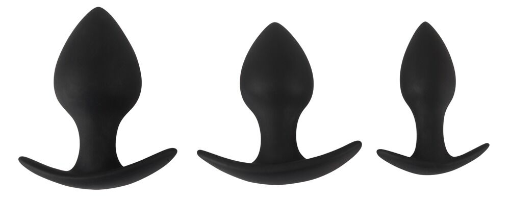 Black Velvets Anal Trainer Set - Set di 3 Plug Anali Graduali