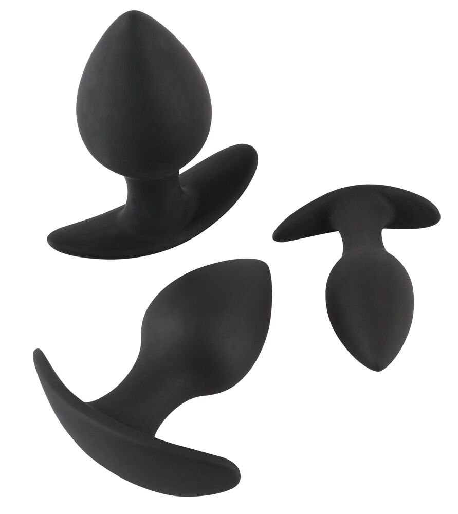 Black Velvets Anal Trainer Set - Set di 3 Plug Anali Graduali