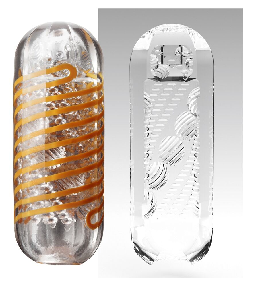 TENGA Spinner - Masturbatore Trasparente a Bobina Rotante