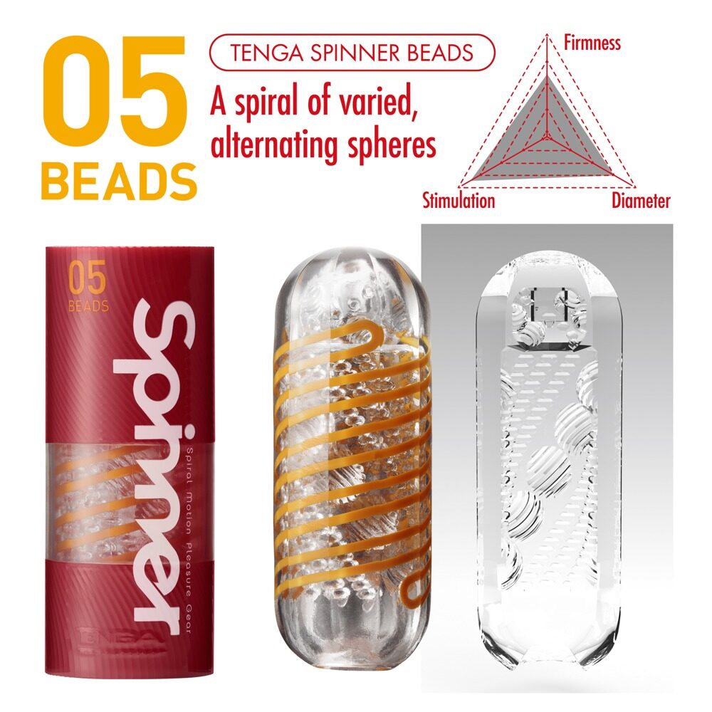 TENGA Spinner - Masturbatore Trasparente a Bobina Rotante