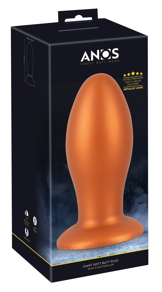 ANOS Soft Giant Butt Plug - Plug Anale XXL con Ventosa