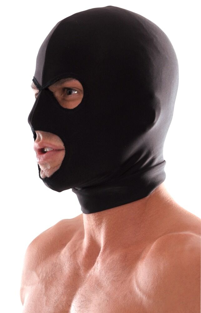 Fetish Fantasy Spandex 3-Hole Hood - Maschera Elastica