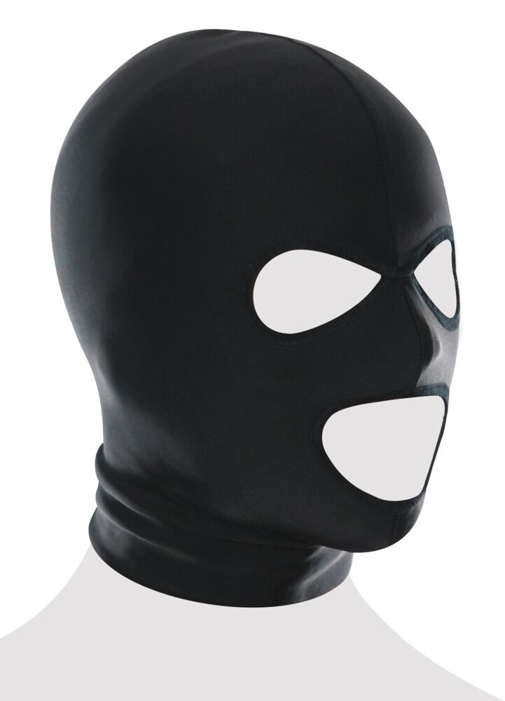 Fetish Fantasy Spandex 3-Hole Hood - Maschera Elastica