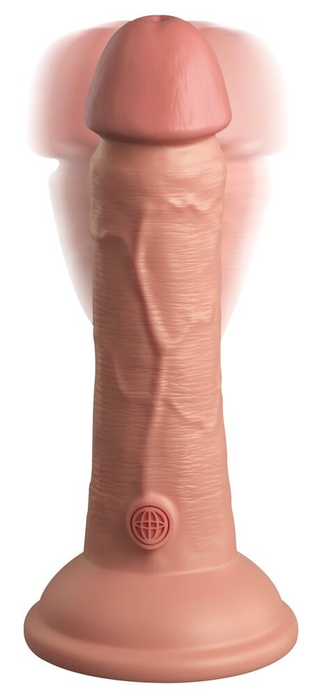 King Cock Elite 6" Silicone Cock - Vibratore Realistico Ricaricabile