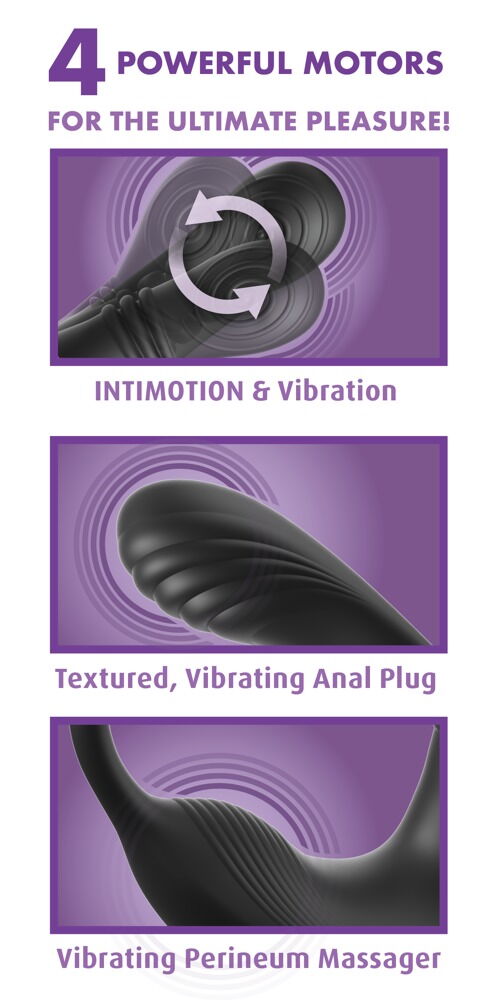 Anal Fantasy Elite Ass-Gasm - Vibratore Anale a 4 Motori