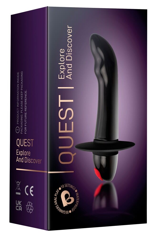 Rocks Off Quest - Vibratore Prostatico con Punta Curva