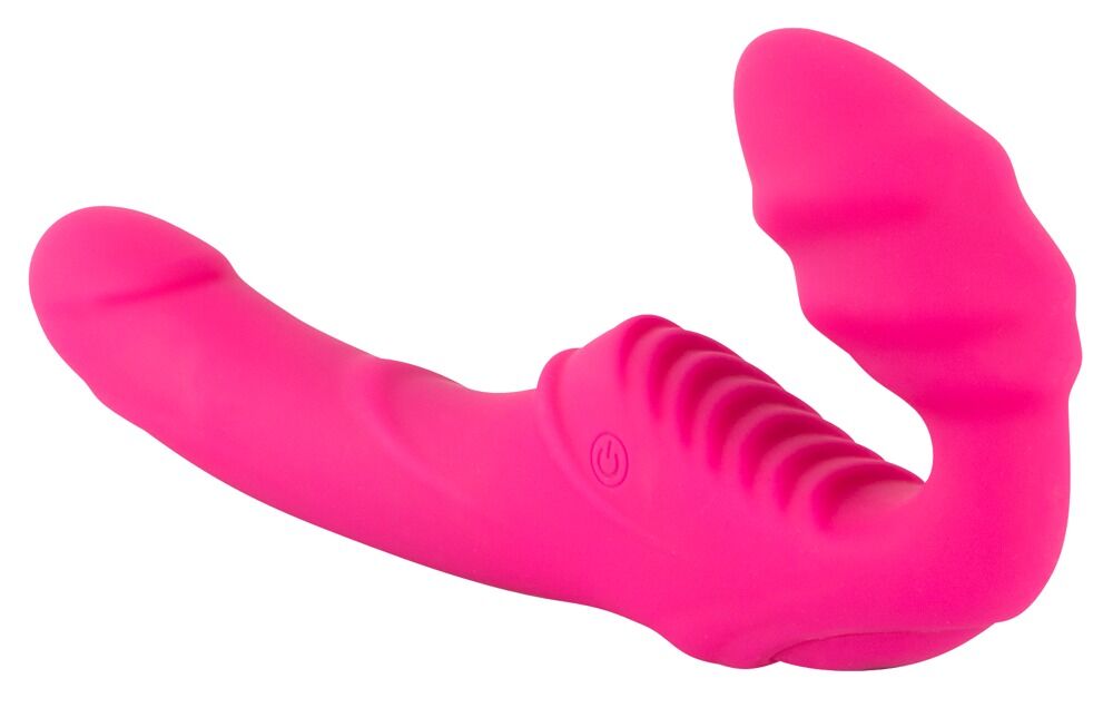 Strapless Strap-On Vibrating - Strapless Double Dildo