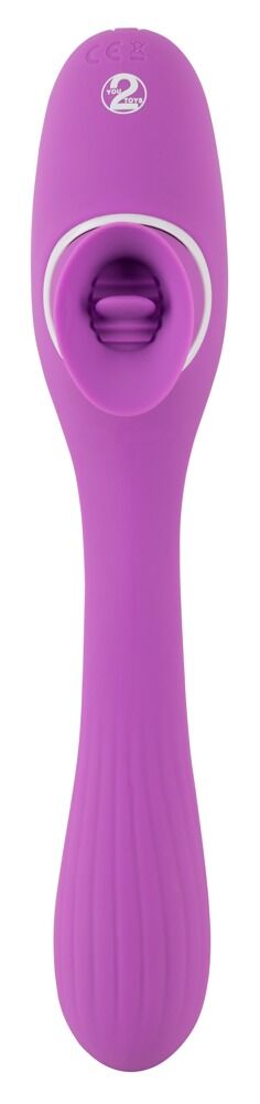 You2Toys Bendable Vibe - Vibratore Flessibile con Lingua Leccante