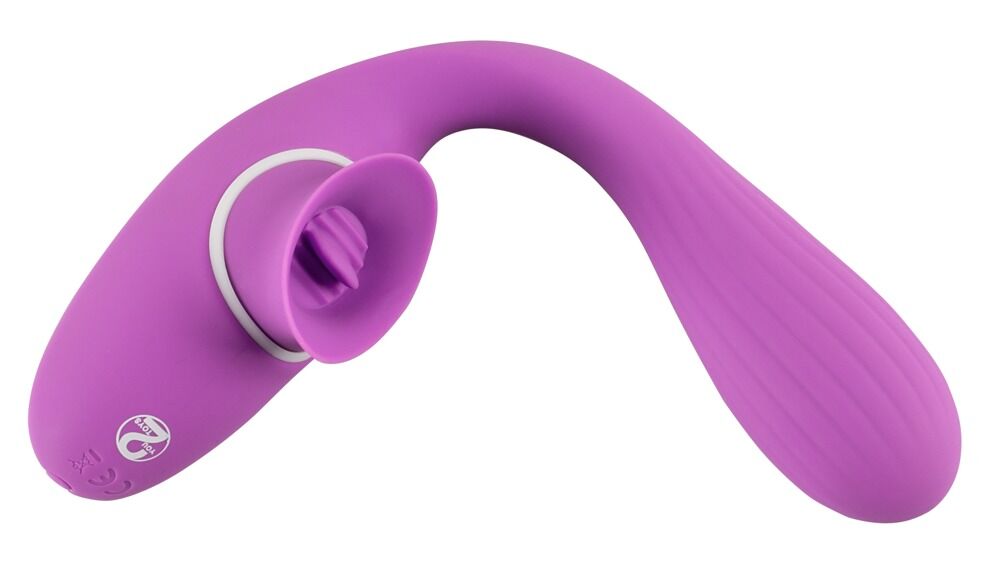You2Toys Bendable Vibe - Vibratore Flessibile con Lingua Leccante