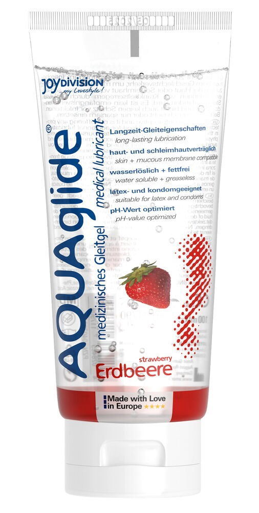 Joydivision AQUAglide Fragola - Lubrificante Vegano - 100 ml