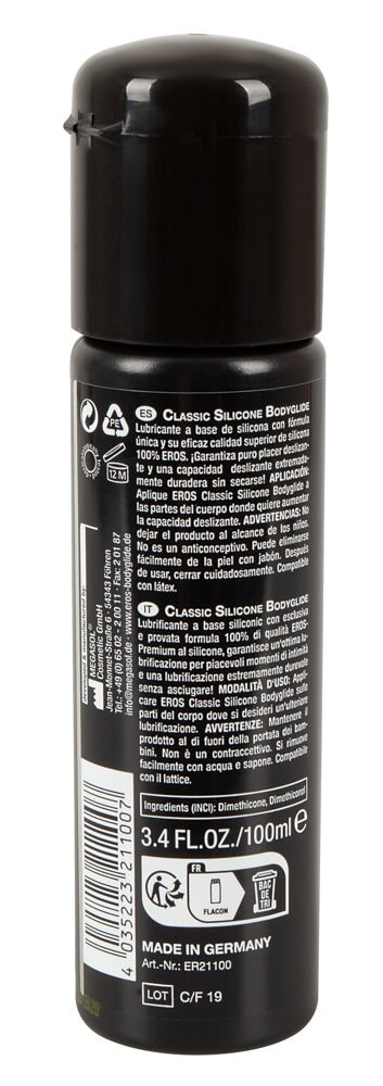 Eros Classic Silicone Bodyglide - Lubrificante al Silicone - 100 ml