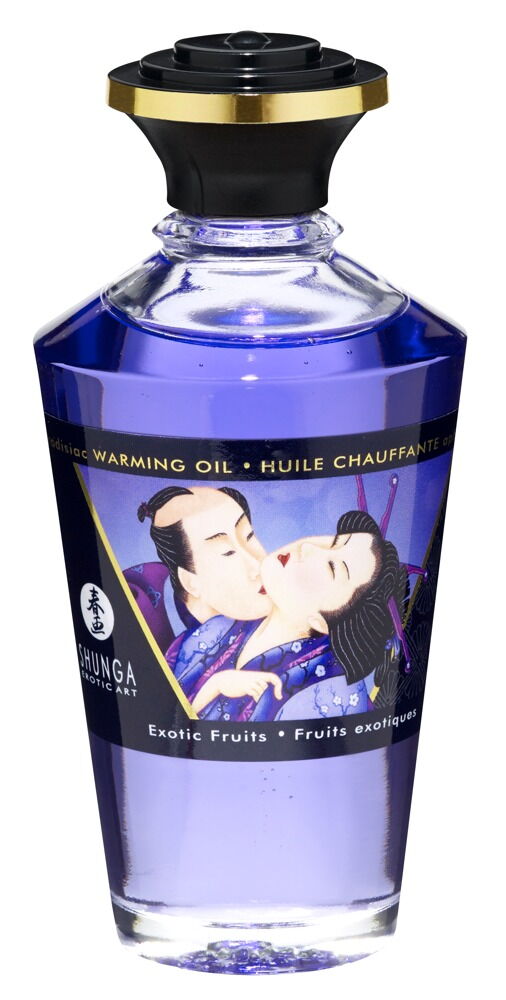 Shunga Aphrodisiac Warming Oil Exotic Fruits - Olio da Massaggio Riscaldante - 100 ml