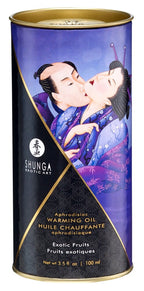 Shunga Aphrodisiac Warming Oil Exotic Fruits - Olio da Massaggio Riscaldante - 100 ml