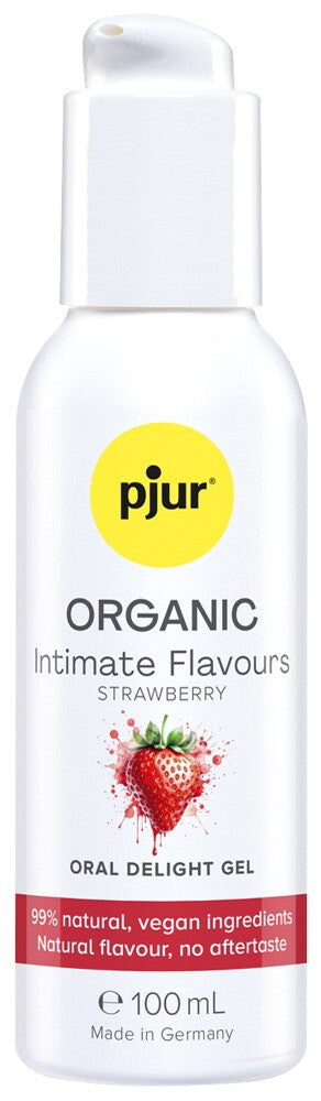 pjur ORGANIC Intimate Flavours Oral Delight Gel Fragola - 100 ml