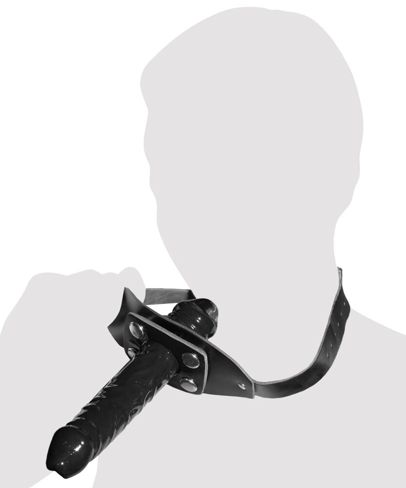 ZADO - Bavaglio in Pelle con Dildo