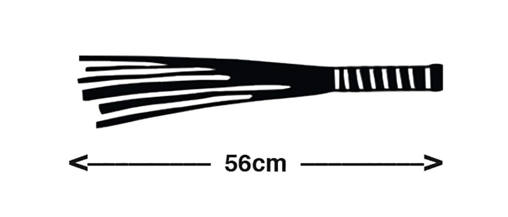 ZADO Frusta in Pelle con Manico in Legno