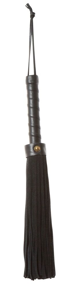 ZADO Flogger Corto in Pelle con Strisce in Velour