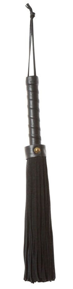 ZADO Flogger Corto in Pelle con Strisce in Velour