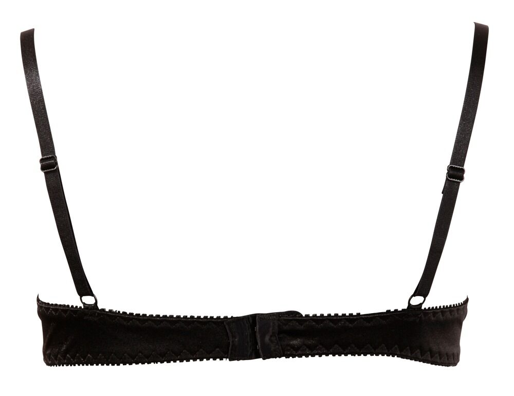 Cottelli LINGERIE - Reggiseno a Balconcino Ricamato Leggermente Imbottito Nero