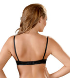 Cottelli LINGERIE - Reggiseno a Balconcino Ricamato Leggermente Imbottito Nero