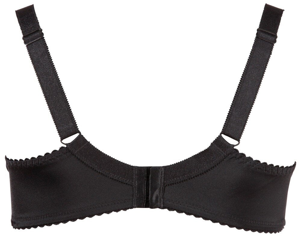 Cottelli CURVES - Reggiseno a Balconcino con Ferretto Spalline Larghe Nero