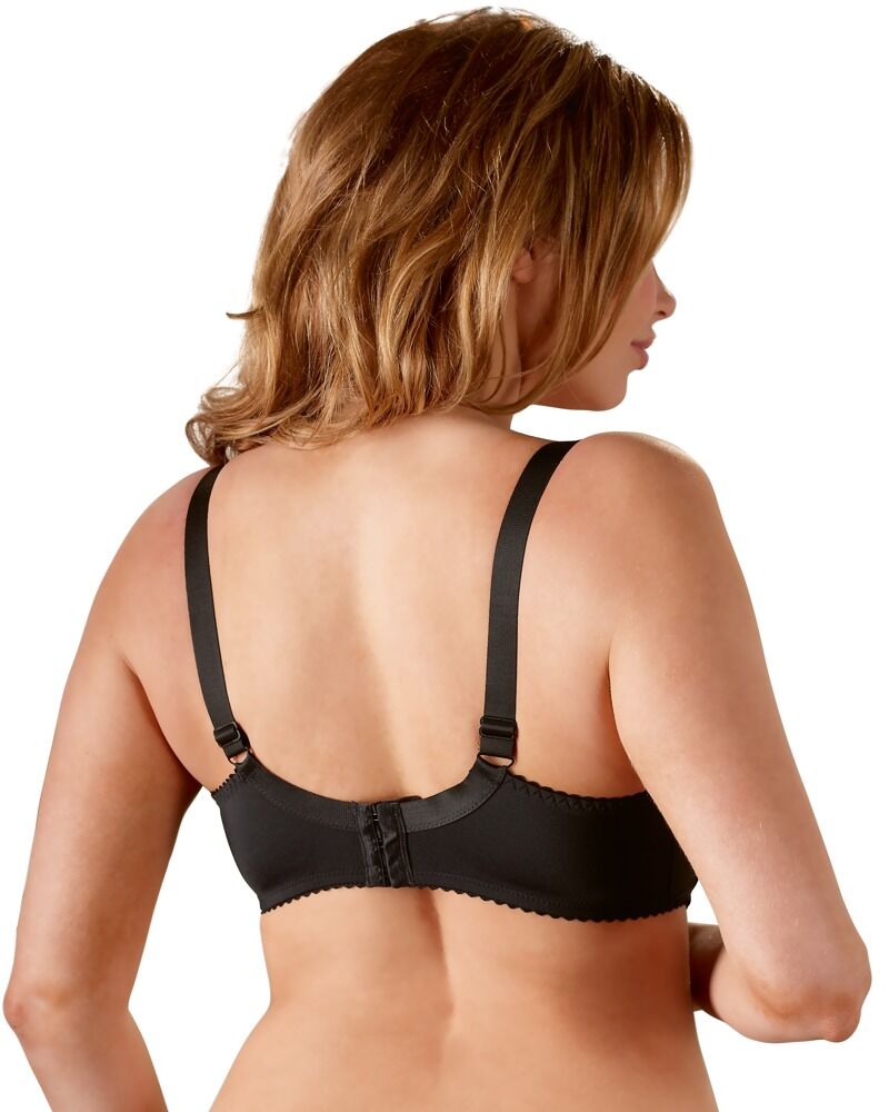 Cottelli CURVES - Reggiseno a Balconcino con Ferretto Spalline Larghe Nero