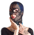 Bad Kitty Maschera Integrale in Pizzo Nero