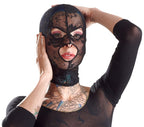 Bad Kitty Maschera Integrale in Pizzo Nero