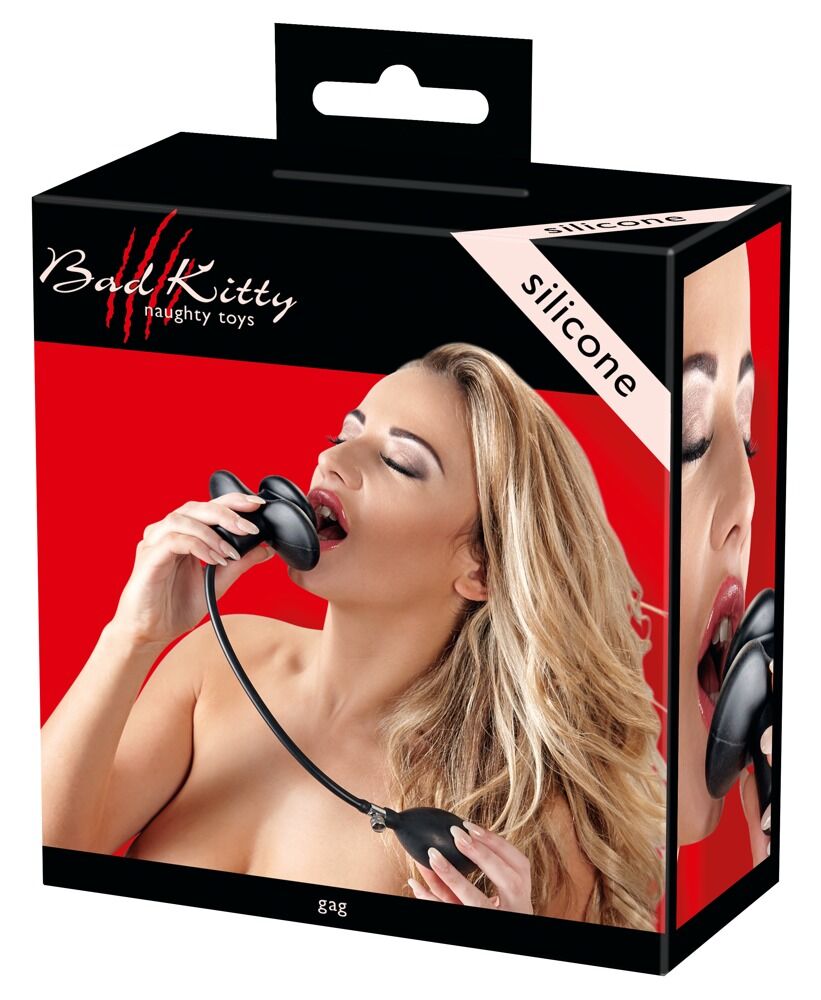 Bad Kitty Bavaglio a Farfalla Gonfiabile in Silicone