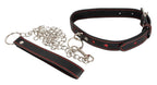 Bad Kitty Collare con Guinzaglio a Catena in Similpelle