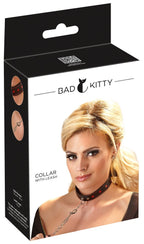 Bad Kitty Collare con Guinzaglio a Catena in Similpelle