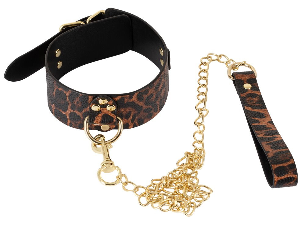 Bad Kitty Set Bondage 6 Pezzi in Similpelle Leopardata