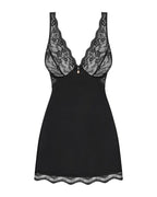 Obsessive Luvae - Babydoll Trasparente con Perla e Perizoma Nero