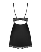 Obsessive Luvae - Babydoll Trasparente con Perla e Perizoma Nero