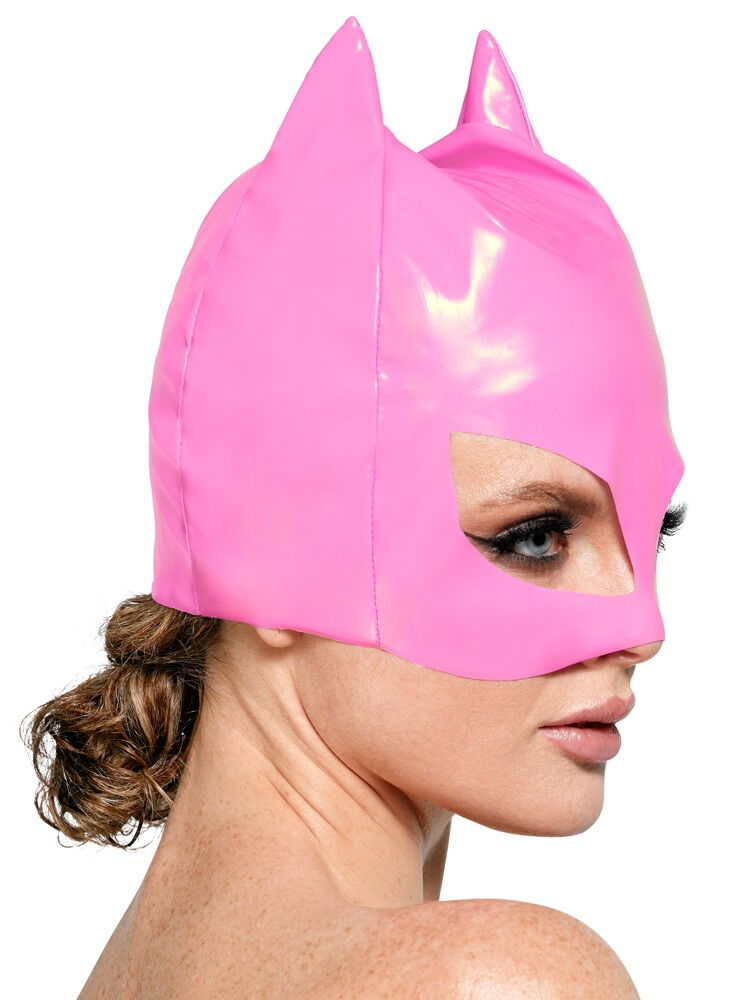 Black Level - Mezza Maschera da Gattina in Vinile Rosa