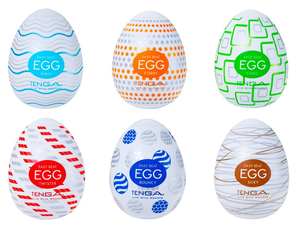 TENGA Egg Variety Standard - Set di 6 Masturbatori Monouso
