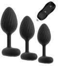 ANOS - Set de 3 Plugs Anales Vibradores con Mando
