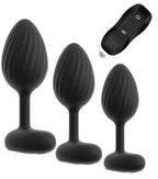 ANOS - Set de 3 Plugs Anales Vibradores con Mando