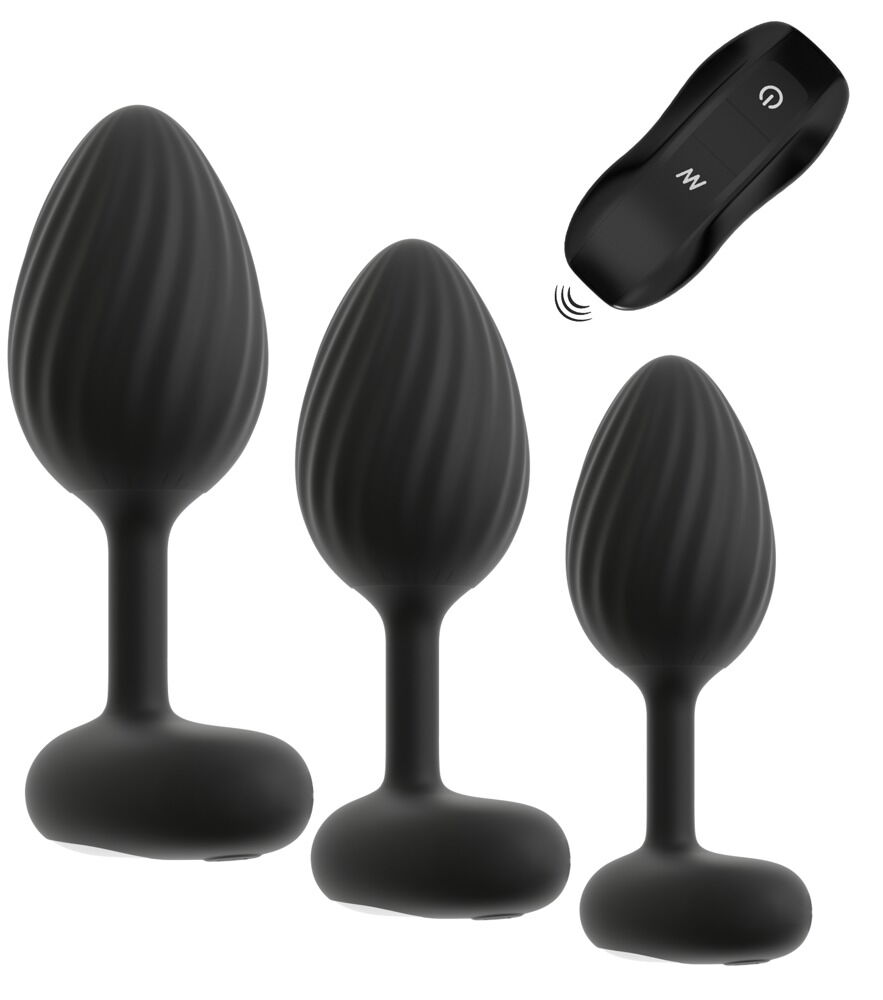 ANOS - Set de 3 Plugs Anales Vibradores con Mando