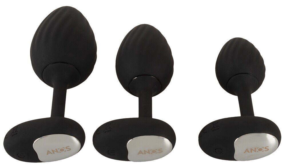 ANOS - Set de 3 Plugs Anales Vibradores con Mando