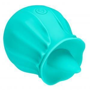 Stimolatore orale e linguale Cloud 9 Health & Wellness Flutter, colore verde acqua.