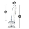 Naturally yours 8in diamond crystalline dildo